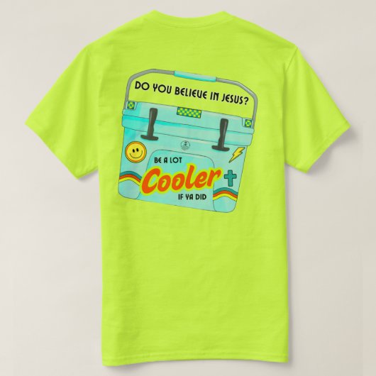 Wees een stuk cooler T-shirt (Design achterkant)