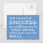 Wees een succes - Motivatie Briefkaart (Voorkant / Achterkant)