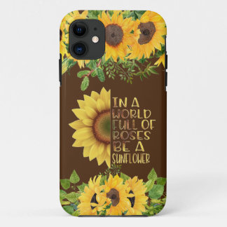 Wees een Sunflower Quote Case-Mate iPhone Case