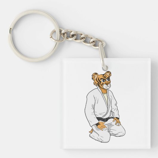 Wees een tijger sleutelhanger (voorkant)