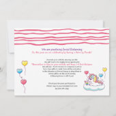 Wees een Trendsetter Unicorn drive van de Birthday Kaart (Achterkant)