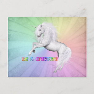 Wees een unicorn briefkaart
