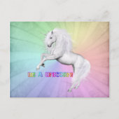 Wees een unicorn briefkaart (Voorkant)