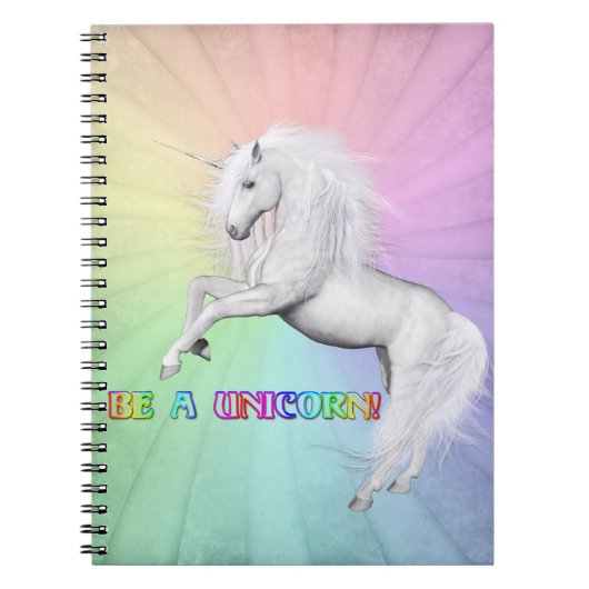 Wees een unicorn notitieboek (Voorkant)
