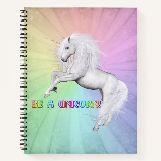 Wees een unicorn notitieboek (Voorkant)