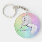 Wees een unicorn sleutelhanger (Voorkant)