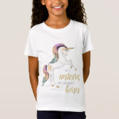 Wees een Unicorn TShirt (Voorkant)