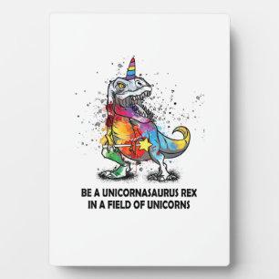 Wees een Unicornasaurus Rex in een veld van eenhoo Fotoplaat