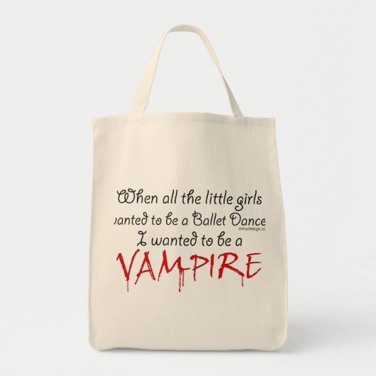 Wees een Vampier Tote Bag (Voorkant)