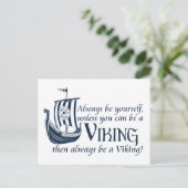 Wees een Viking! Briefkaart (Staand voorkant)