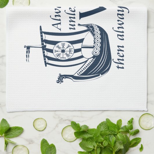 Wees een Viking! Theedoek (Gevouwen)