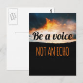 Wees een voice quote briefkaart (Voorkant / Achterkant)