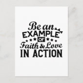 Wees een voorbeeld van geloof en liefde in actie briefkaart (Voorkant)