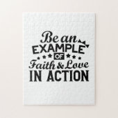 Wees een voorbeeld van geloof en liefde in actie legpuzzel (Verticaal)
