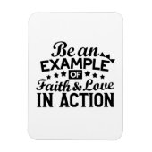 Wees een voorbeeld van geloof en liefde in actie magneet (Verticaal)