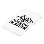 Wees een voorbeeld van geloof en liefde in actie magneet (Linkerzijde)