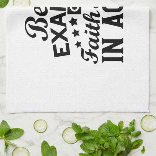 Wees een voorbeeld van geloof en liefde in actie theedoek (Gevouwen)