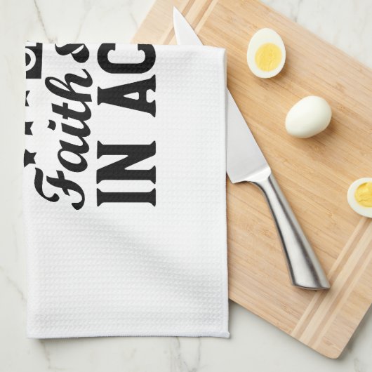 Wees een voorbeeld van geloof en liefde in actie theedoek (Quarter Fold)