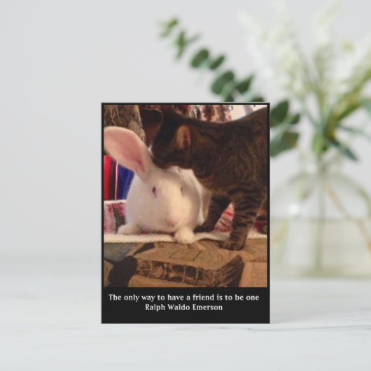 Wees een vriend Briefkaart (Staand voorkant)