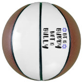 Wees een vriend Geen pestkop Basketbal (Verticaal)