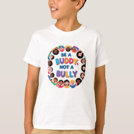 "Wees een vriend, geen pestkop" Kinderen Anti-pest T-shirt