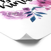 Wees een vriendelijk poster met een florale adem (Hoek)