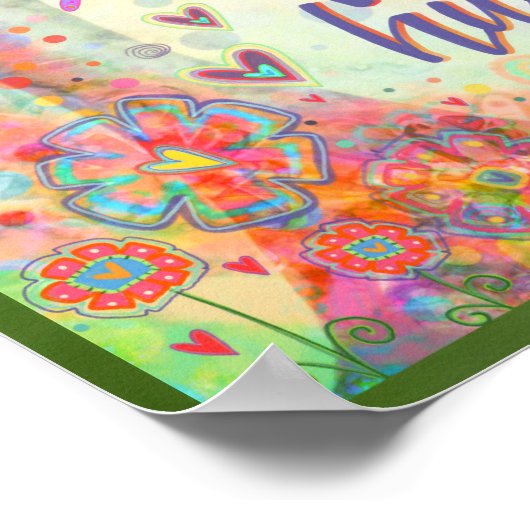 Wees een vriendelijke menselijke  inspirerende ins poster (Hoek)