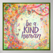 Wees een vriendelijke menselijke  inspirerende ins poster (Voorkant)