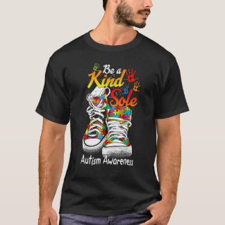 Wees Een Vriendelijke Tee Sole Schoenen Autism Acc T-shirt