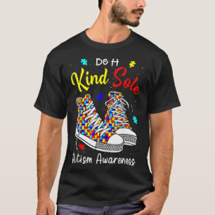 Wees een vriendelijke ziel Autism Awareness Regenb T-shirt