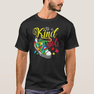 Wees Een Vriendelijke Ziel Autisme Bewustzijn Puzz T-shirt