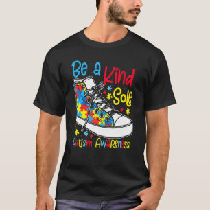 Wees Een Vriendelijke Ziel Autisme Bewustzijn Puzz T-shirt
