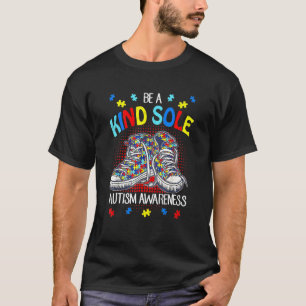 Wees Een Vriendelijke Ziel Autisme Bewustzijn Puzz T-shirt