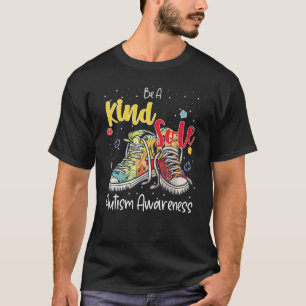 Wees Een Vriendelijke Ziel Autisme Bewustzijn Rege T-shirt
