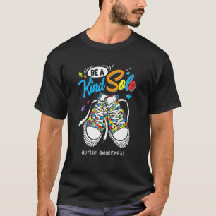 Wees Een Vriendelijke Ziel Autisme Bewustzijns Puz T-shirt