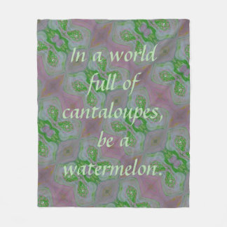 Wees een watermeloen fleece deken