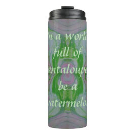 Wees een watermeloen tuimelaar thermosbeker