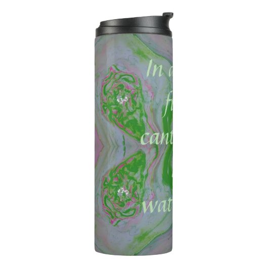 Wees een watermeloen tuimelaar thermosbeker (Gedraaid links)