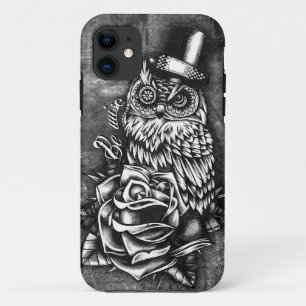 Wees een wijs tattoo stijlillustratie. Case-Mate iPhone case