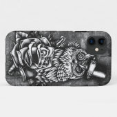 Wees een wijs tattoo stijlillustratie. Case-Mate iPhone case (Achterkant (horizontaal))