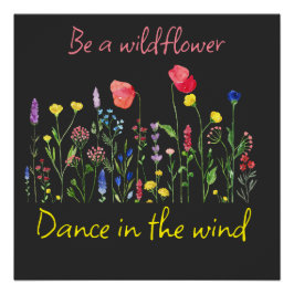 WEES EEN WILDFLOWER BOHO CHIQUE T-shirt Perfect Poster