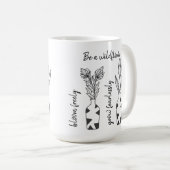 Wees een Wildflower minimalistische offerte Mok (Voorkant rechts)