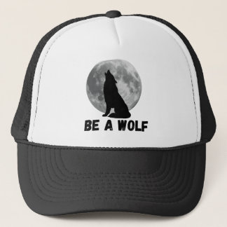Wees een Wolf Design T-shirt Trucker Pet