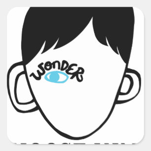 Wees een wonder - Kies voor het soort Shirt - Kind Vierkante Sticker