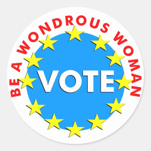 Wees een wonderlijke vrouw STEM Ronde Sticker (Voorkant)