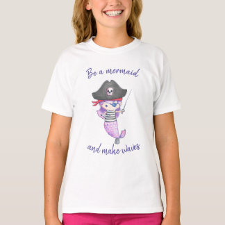 Wees een zeemeermin en maak golven // Zeemeermin t T-shirt