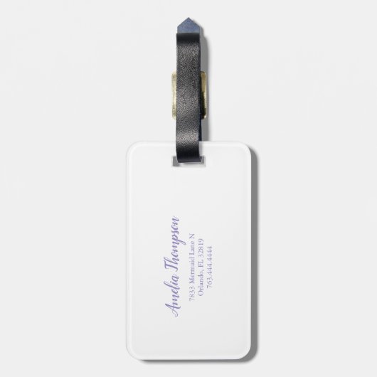 Wees een zeemeerminnende regenboog Ombre en Gold Bagagelabel (Achterkant verticaal)