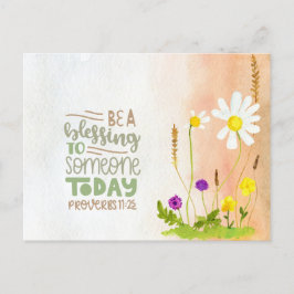Wees een zegen voor iemand vandaag spreekwoorden v briefkaart