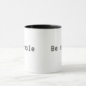 Wees eenvoudig mok (Midden)