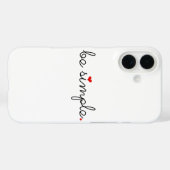 Wees eenvoudig - vind uw vrede Case-Mate iPhone case (Achterkant (horizontaal))